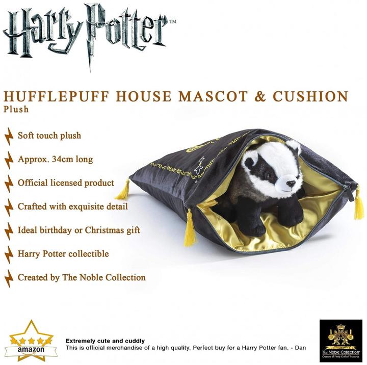 Actual product image Noble Collection Harry Potter: Hufflepuff with badger (34 cm)