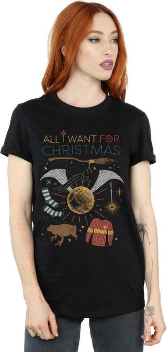 Immagine prodotto All I Want For Christmas Maglietta Ampia Donna (3XL)
