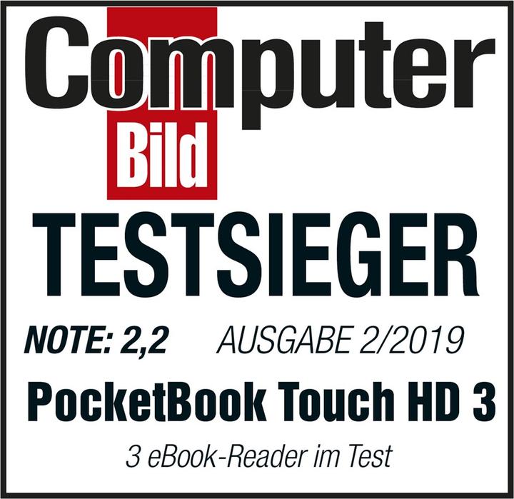 Image du produit PocketBook Touch HD3 (6", 16 Go, Gris métallique)