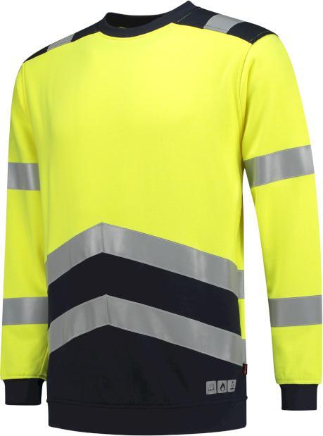 Tricorp 303002FluoryellowInk5XL Sweater Multinorm Bicolor