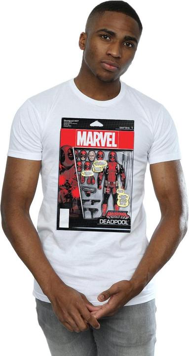 Actual product image Mens Deadpool Action Figure T-Shirt (XXL)