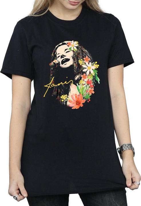 Produktbild Janis Joplin Floral Pattern TShirt (XXL)