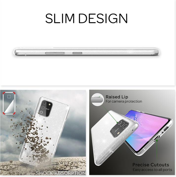 Actual product image Nalia Glitter cover (Samsung Galaxy S10 Lite)