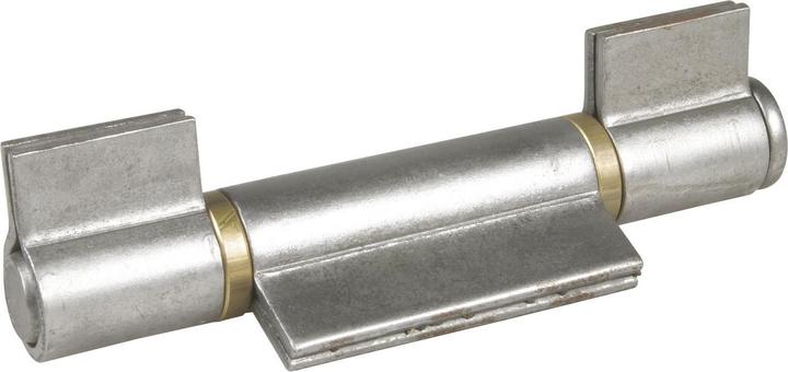Actual product image Ibfm Weld-on strap 3-part I-lap steel bright pin 20 mm with brass ring