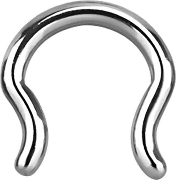 Actual product image Star Piercing Septum ring silver (without brass, Surgical steel 316L)