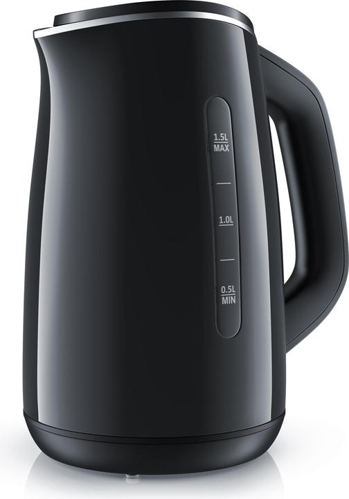 Arendo Kettle 1.5 l, 2200 W, stainless steel & glass with tea strainer, tea maker, temperature selection (1.50 l)