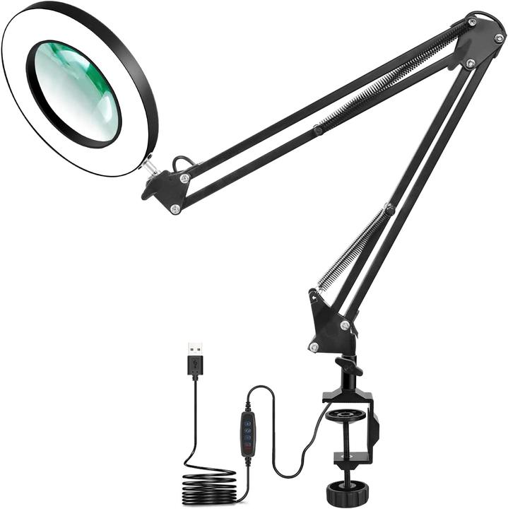 Image du produit Newacalox Lampe de bureau LED avec loupe (960 lm)