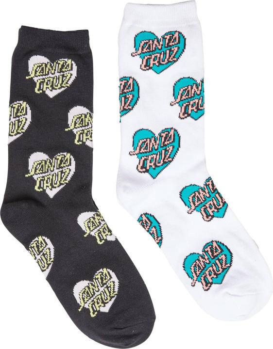 Produktbild Santa Cruz multicolor Heart Dot 2 Pack Socken - 125589 (2er Pack, One Size)