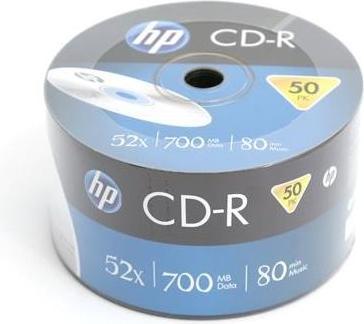 Actual product image HP CD-R 80Min/700MB/52x Bulk Pack (50 Disc) (CRE00070) (50 x)