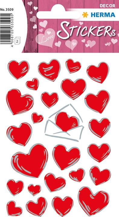 Actual product image HERMA Sticker hearts
