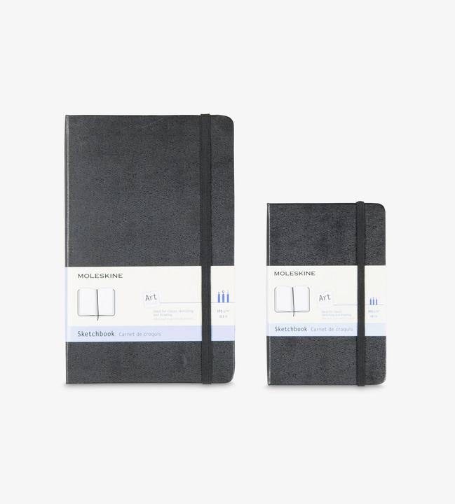Actual product image Moleskine Sketchbook (13 x 21 cm, Plain, Hardcover)