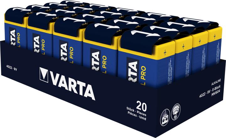 Varta Industrial (20 Stk., 9V Block, 640 mAh)