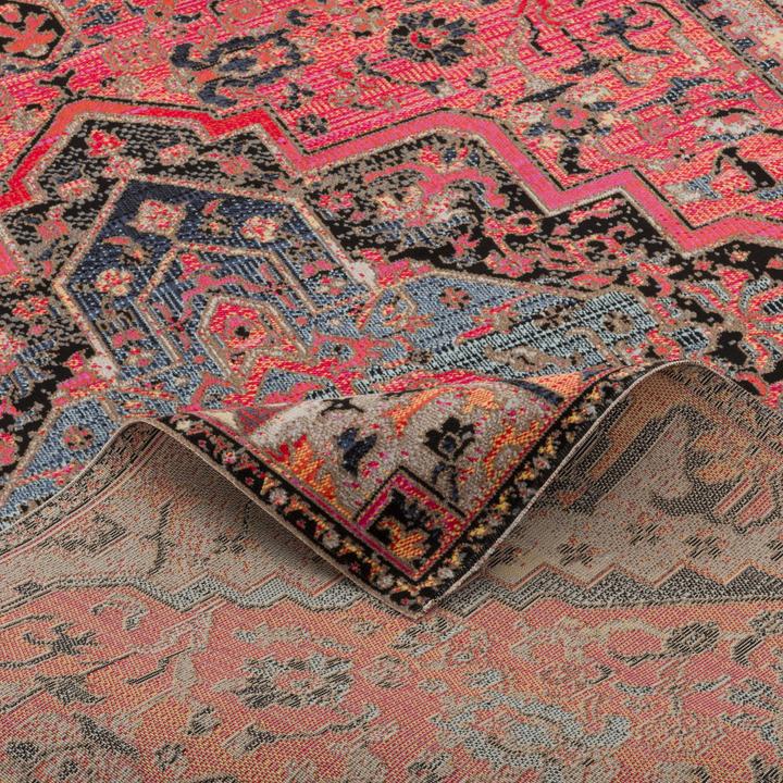 Produktbild Pergamon Kurzflor Designer Teppich Modern Vintage Orient Muster (80 x 150 cm)