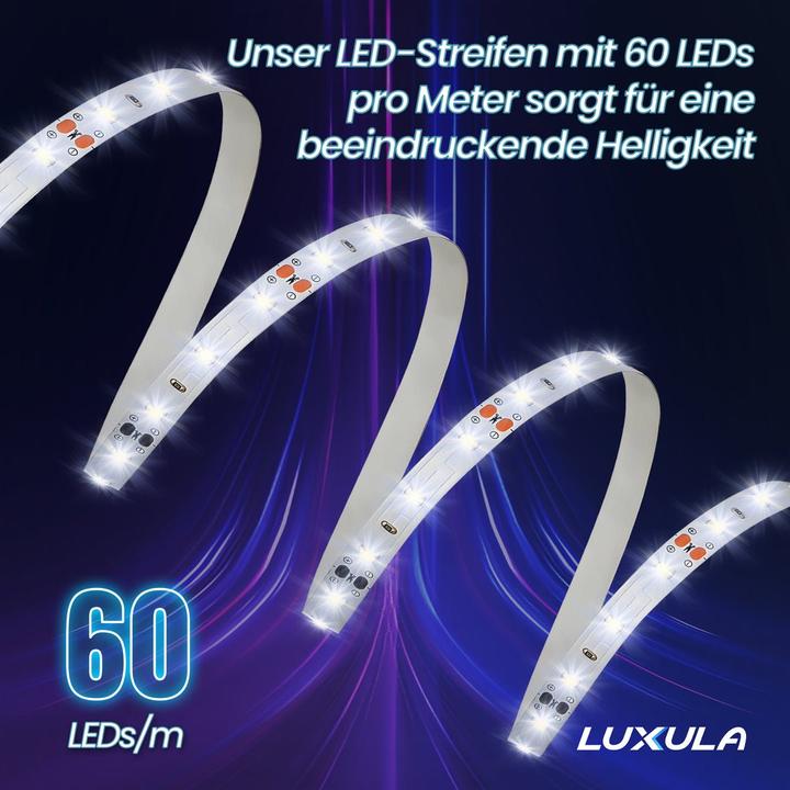 Image du produit Luxula Bandes de LED (Blanc chaud, 500 cm, Intérieur)