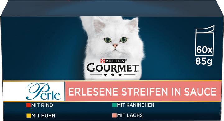 Immagine prodotto Gourmet Strisce squisite di perle (Adulto, Senior, 60 pz., 5100 g)