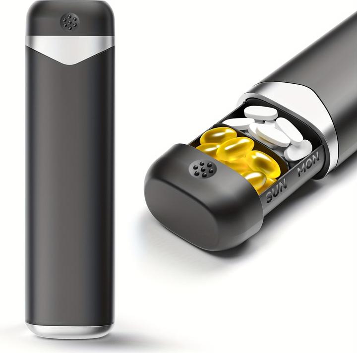 Immagine prodotto PhoneLook Woche Pillendose tragbar 7 Tage kompakte Medikamenten-Dispenser