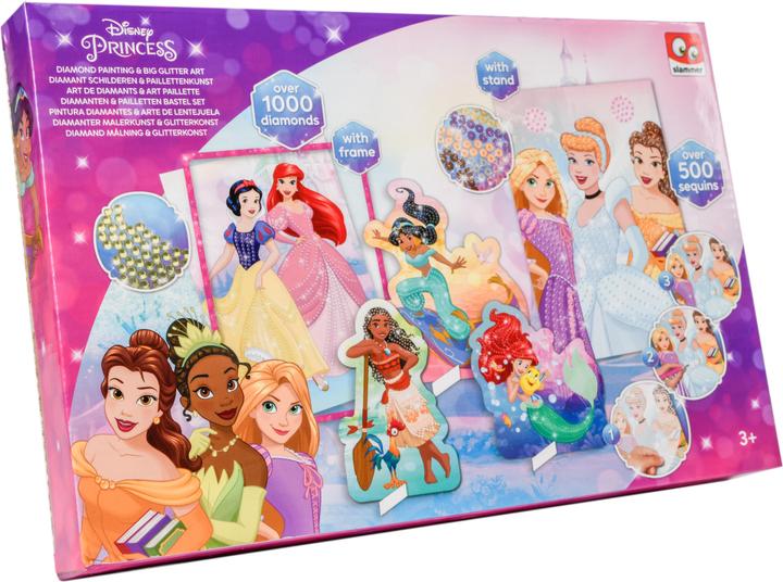 Canenco Disney Princess Diamantmalerei und Glitzerkunst