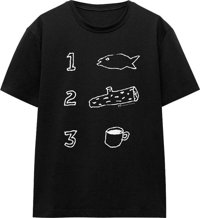 Actual product image Twin Peaks Unisex Adult Coffee Log Fish T-Shirt (M)
