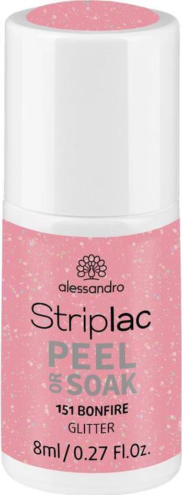 Alessandro Striplac Peel or Soak - Bonfire (Glitter, Lila, Rosa, Abziehbarer Nagellack)
