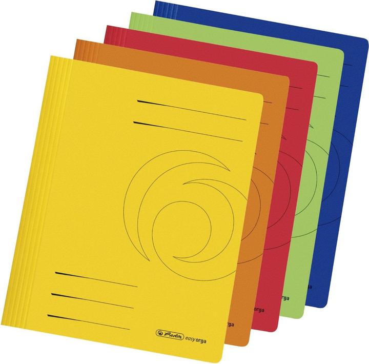 Herlitz 10 Schnellhefter Karton farbsortiert DIN A4
