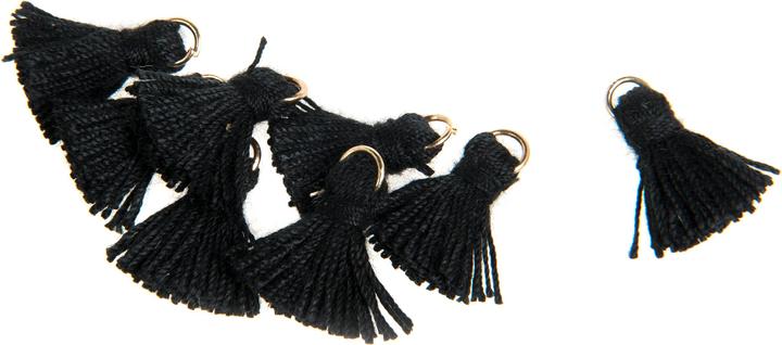 Actual product image Pracht Tassel with eyelet, 8 pieces, 15 mm (Polyester (PES))