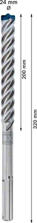 Produktbild Bosch Professional Zubehör EXPERT SDS max-8X Hammerbohrer, 24 x 200 x 320 mm (24,00 mm)