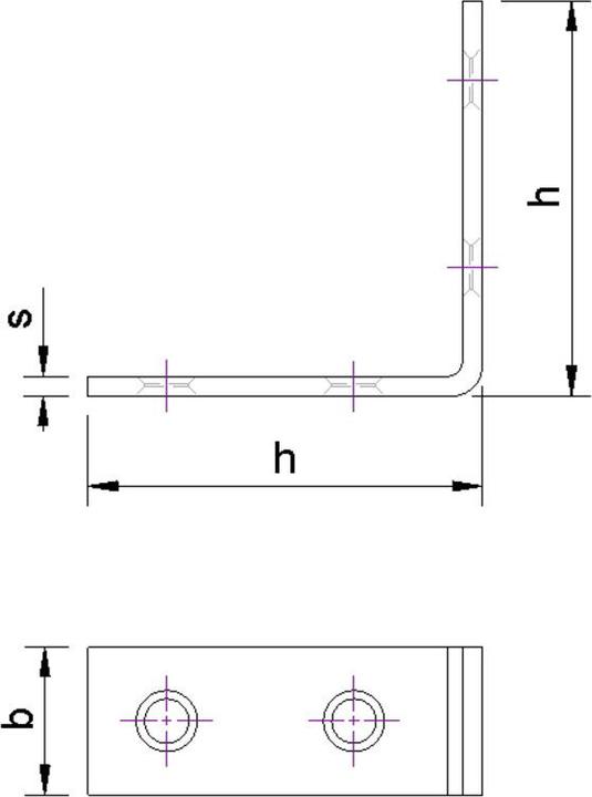 Actual product image Charmag Reinforcement angle (Reinforcing brackets, 1 pcs.)