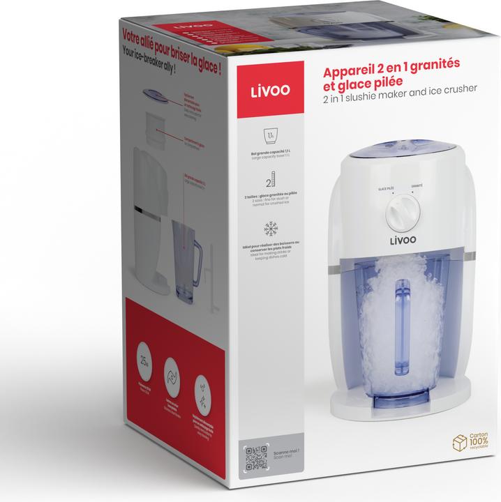 Produktbild Livoo 2-in-1 Slush- und Crushed-Ice-Maschine