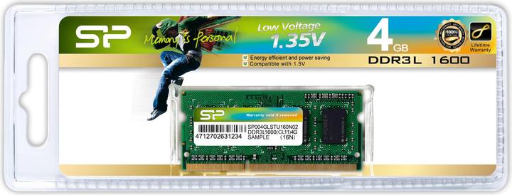 Actual product image Silicon Power SP004GLSTU160N02 (1 x 8GB, 1600 MHz, DDR3L-RAM, SO-DIMM)
