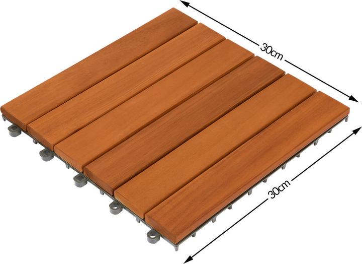 Image du produit Deuba Holzfliesen (33 x, 30 x 30 x 2,5 cm)
