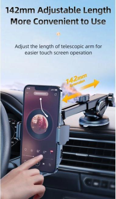 Produktbild Joyroom 15W Dual-Coil Wireless Car Charger Holder