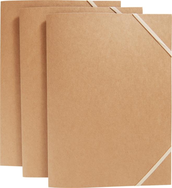 Actual product image VBS Kraft cardboard folder for papers, DIN A3, 3 pieces (A3, 3 x)