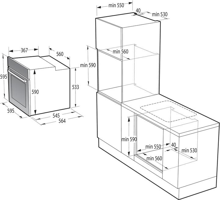 Actual product image Gorenje BPS6737E14X ED Pyrolysis