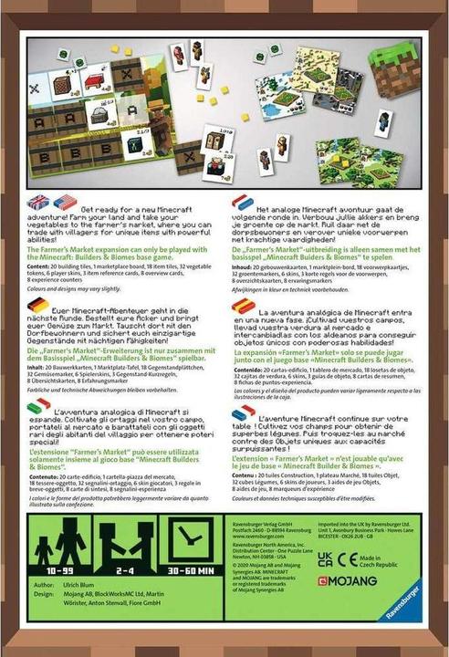Actual product image Ravensburger Minecraft Builders & Biomes Farmers Market Expansion (German)