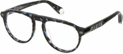 Philipp Plein Herren Brillengestell VPP016M-540L93-21G Blau 54mm