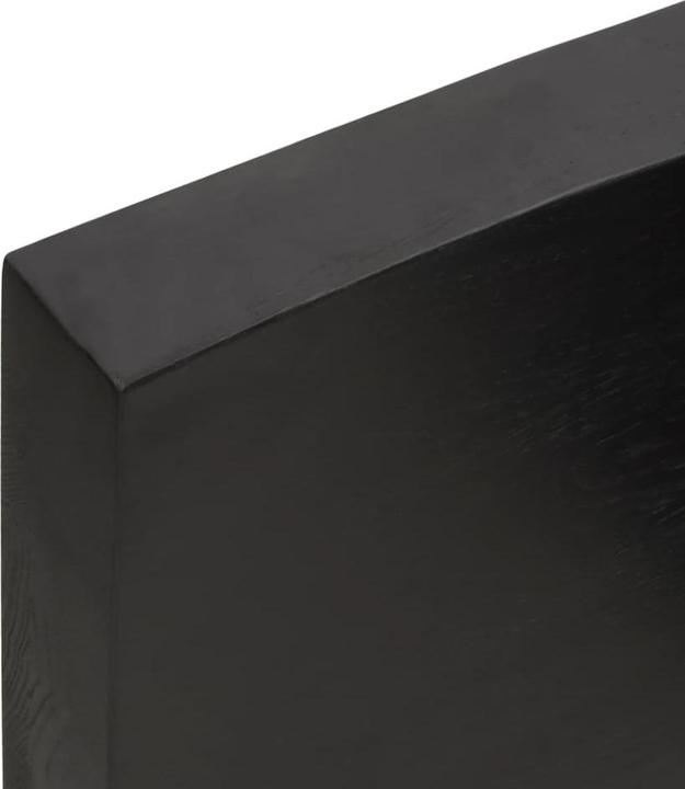 Image du produit VidaXL Tischplatte 80x60x6 cm Massivholz Eiche Behandelt (80 x 60 x 6 cm)