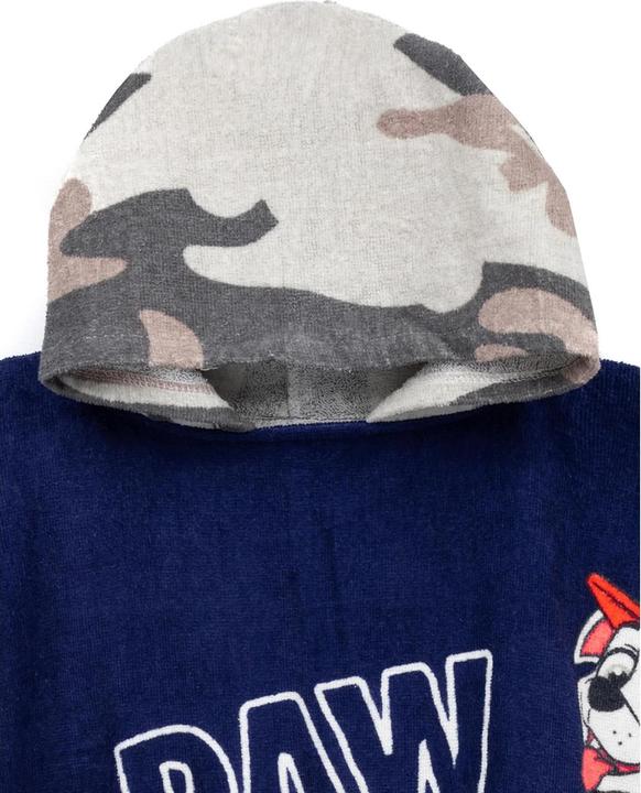 Actual product image Paw Patrol Kids/Children Camo Hooded Towel