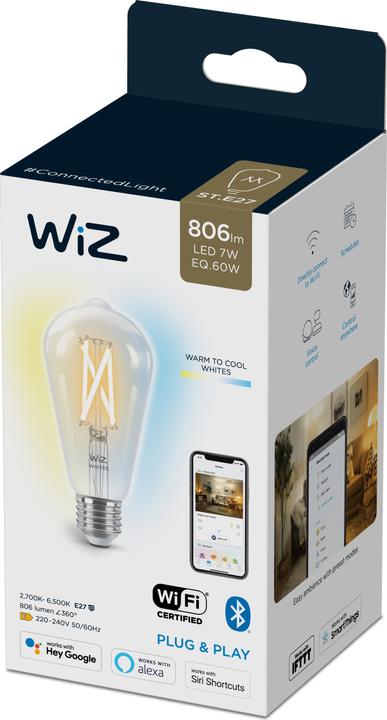Image du produit WiZ Filament Smart (E27, 6.70 W, 806 lm, 1 x, E)