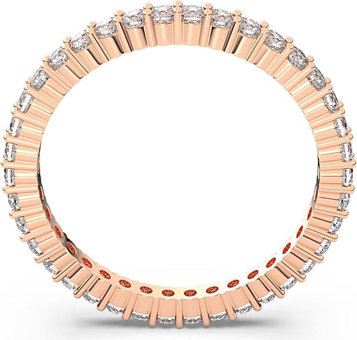 Produktbild Swarovski Vittore Ring Rundschliff Weiss Roségold (55)