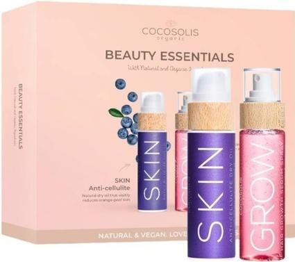 Actual product image Cocosolis Set Beauty Essentials - Skin Anti Cellulite Dry Oil 110ml And Hair Growth Serum Spray 110m