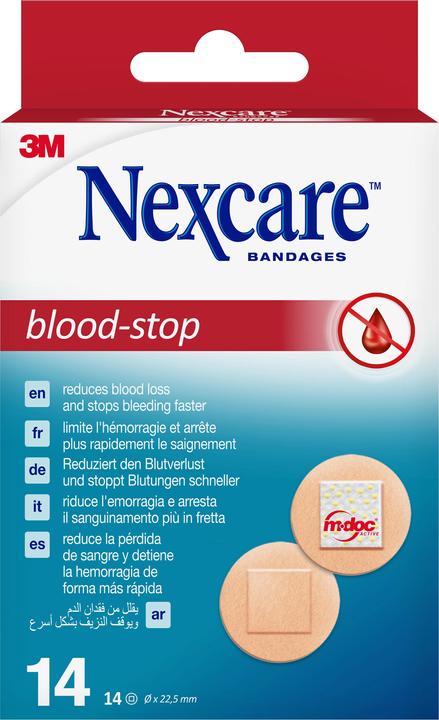 Produktbild Nexcare Blood-Stop Pflaster rund (14 x)