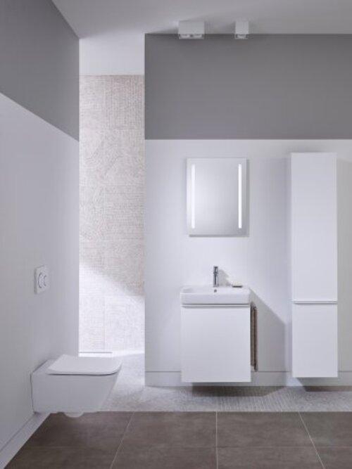 Actual product image Geberit Keramag / Washbasin Smyle Square 55 cm white 500259011 (440 mm, 550 mm)