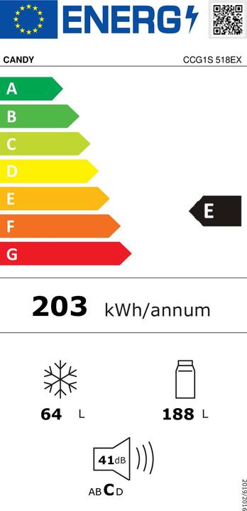 Energie-Label Candy CCG1S 518EX (252 l)