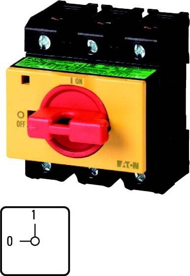 Image du produit Eaton P3-63/IVS-RT Interrupteur électrique rotatif 3P Noir