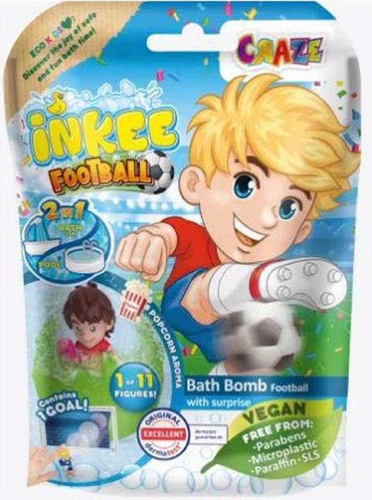 Craze Inkee Fussall Badebombe mit Sammelfigur (Badekugeln)