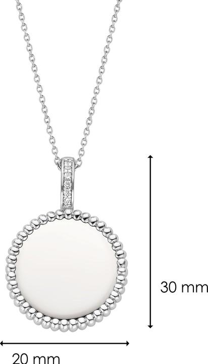 Produktbild Ti Sento Milano Kette mit Anhänger Zirkonia 6798SI (925er Silber, 45 cm)