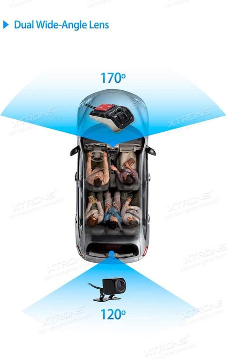 Produktbild Xtrons Auto DVR Videorecorder und Rückfahrkamera