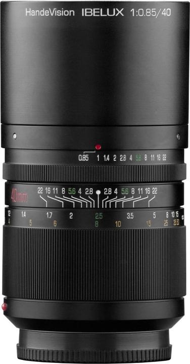 Produktbild Handevision Ibelux 40mm F0,85 APS-C Sony E schwarz (Sony E, APS-C / DX)