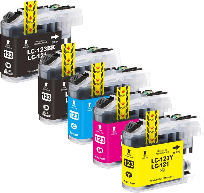 Actual product image Hermex Compatible Brother MFC-J 6520DW cartridges (M, FC, Y, C)