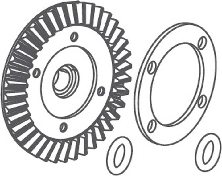 Actual product image Absima Diff.l Crown Gear 38T +Sealing BL-version